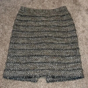 Classique Entiers Tweed Business Professional Skirt Size 8 Nordstrom wool - CC